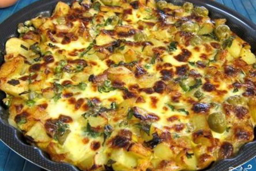 Рецепт яичницы с горошком