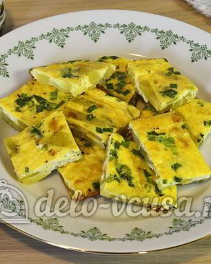 Яичница с картофелем