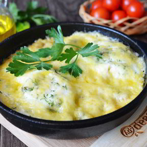 Яичница с помидорами