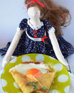 Яичница в блинном конвертике