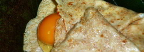 яичница в блинном конвертике. Шаг 5