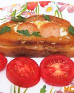 Яичница в хлебе