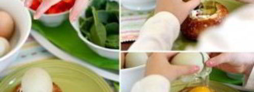 яичница в хлебном горшочке. Шаг 4