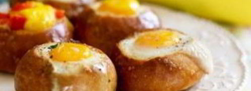 яичница в хлебном горшочке. Шаг 5