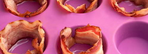 яичница в корзиночках из бекона. Шаг 3