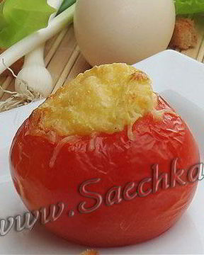 Яичница в помидоре