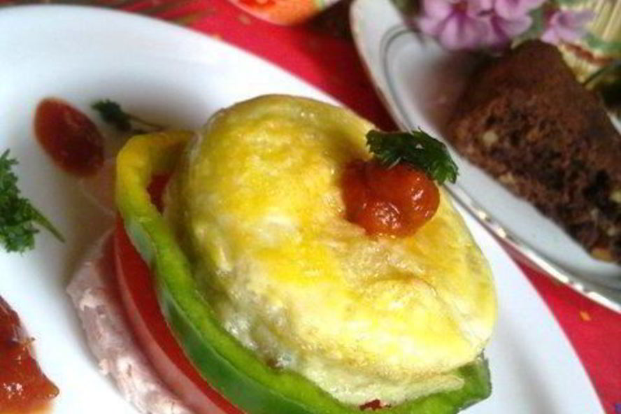 Рецепт запеченной яичницы на завтрак