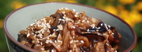 закуска баклажановая лапша в мультиварке. Шаг 5