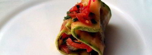 закуска из кабачков с рыбой на шпажках. Шаг 12