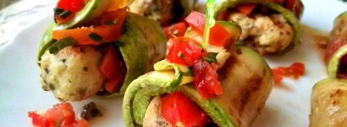 закуска из кабачков с рыбой на шпажках. Шаг 15