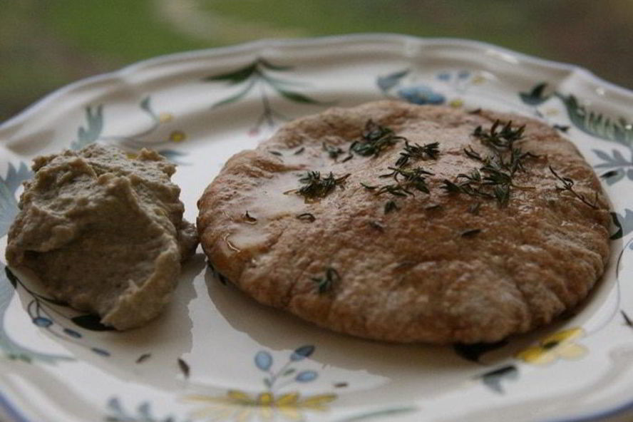 Рецепт закуски из запеченных баклажанов с тимьяном и мятой