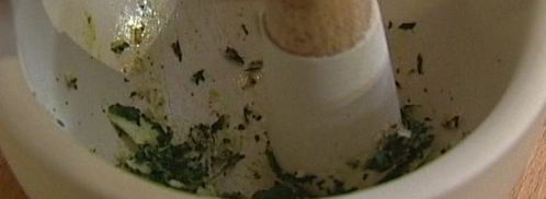 закуска из запеченных баклажанов с тимьяном и мятой. Шаг 9