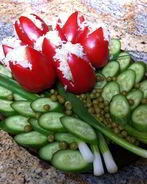 Закуска Весенние тюльпаны