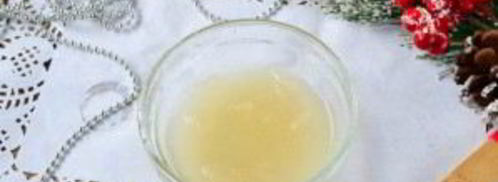 двухцветное заливное с ветчиной и маринованными огурцами. Шаг 3