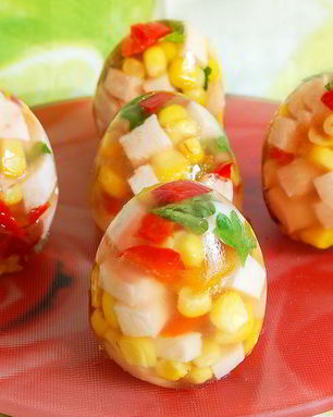 Яйца Фаберже — заливное в яичной скорлупе