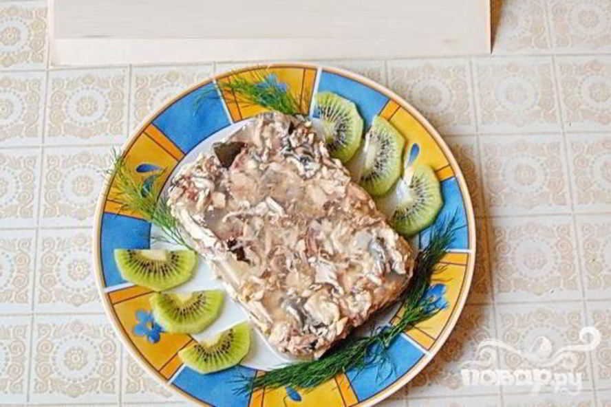 Рецепт заливного из голов толстолоба