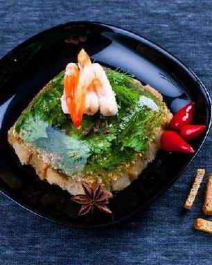 Заливное из креветок