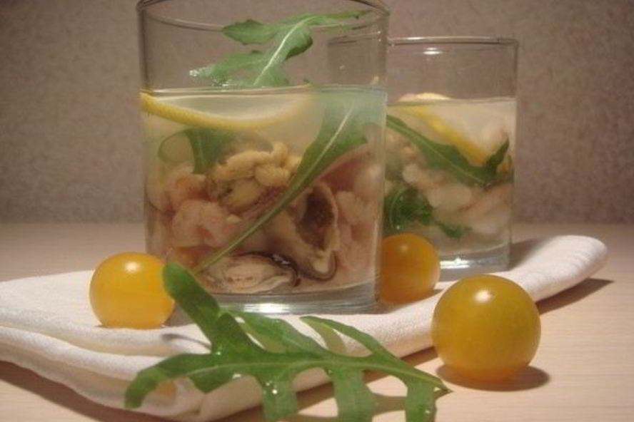 Рецепт заливного из морепродуктов