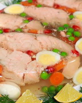 Заливное из рыбы с желатином