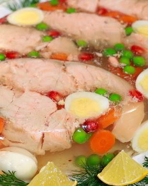 Заливное из рыбы с желатином