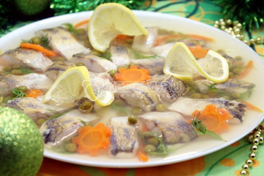 Рецепт заливного из судака праздничное