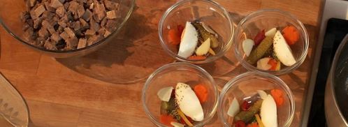 заливное из телячьего языка с ржаным хлебом. Шаг 7