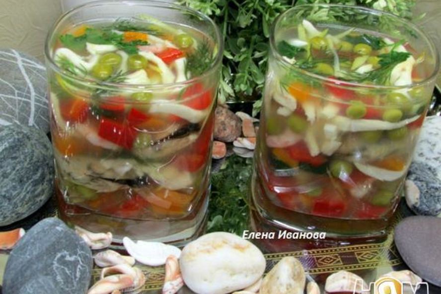 Рецепт заливного морского дна