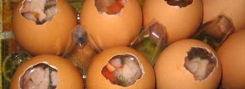 заливное в яичной скорлупе. Шаг 9