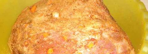 запеченая свинина, маринованая в кефире. Шаг 17