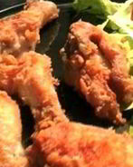 Жареная маринованная курица