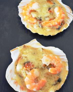 Кокиль — жюльен из мидий