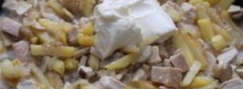 жульен с грибами и картофелем. Шаг 7