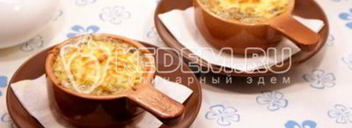 жульен с грибами в духовке. Шаг 6