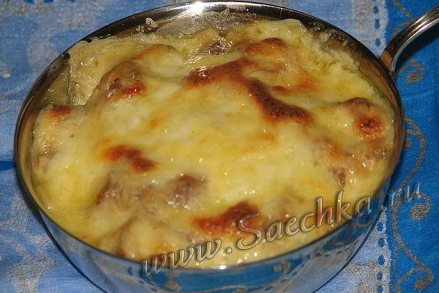 Рецепт жульена со свининой