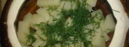 жульен в горшочках с картошкой. Шаг 6