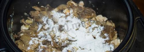 жульен в мультиварке с курицей и грибами. Шаг 10