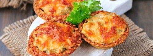 жульен в тарталетках с грибами и сыром. Шаг 12