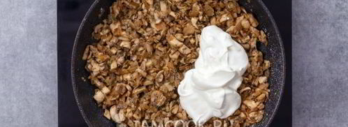 жульен в тарталетках с грибами и сыром. Шаг 7