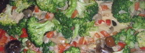 жюльен из брокколи и грибов. Шаг 4