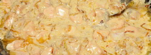 жюльен из красной рыбы. Шаг 6