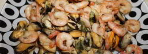 жюльен с мидиями и креветками. Шаг 4